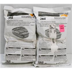 BUNDLE OF 2- 2PC 3M 6003/ 07047* ORGANIC VAPOR/