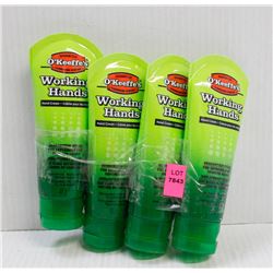 LOT OF 4 85G TUBES OF O'KEEFFE'S WORKING HANDS