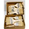 Image 1 : 2 SMALL TRAYS OF 3" WOODEN HANDLE PAINT BRUSHES