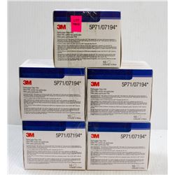 5 BOXES OF 10 3M PARTICULATE P95 MASK FILTERS;