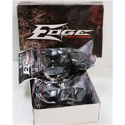 6 PAIR OF EDGE POLORIZED SAFETY GLASSES, BLACK