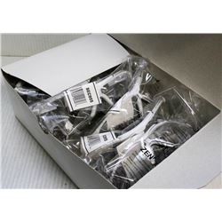 12 PAIR ZENITH SAFETY EYEWEAR, WHITE FRAME CLEAR