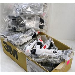 BOX OF ASSORTED 3M SAFETY GLASSES, SMOKE & CLEAR