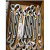 Image 1 : FLAT OF 9 HOOK & HOOK TURNBUCKLES ASSORTED SIZES