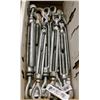 Image 1 : BOX OF ASSORTED SIZED HOOK & HOOK TURNBUCKLES