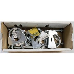 BOX OF ASSORTED PIPE CLAMPS
