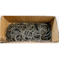 BOX OF ASSORTED SIZED RUBBER ORINGS