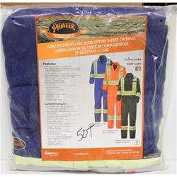 PAIR OF NEW PIONEER FLAME RESISTANT COVERALLS,