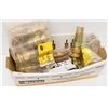 Image 1 : BOX OF ASSORTED BRASS AIR BRAKE FITTINGS, HOSE