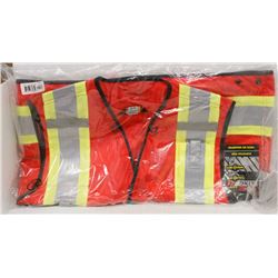NEW DURATECH RED SAFETY VEST SIZE X-LARGE