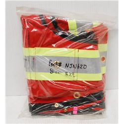 NEW DURATECH RED SAFETY VEST SIZE 3XL