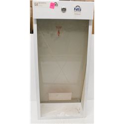 NEW GLASS FRONT WALL MOUNT FIRE EXTINGUISHER CASE
