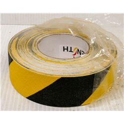 ROLL OF BLACK & YELLOW ANTI-SKID TAPE, 2" X 60"