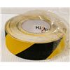 Image 1 : ROLL OF BLACK & YELLOW ANTI-SKID TAPE, 2" X 60"