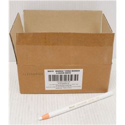 CASE OF 72 MARKAL CHINA MARKERS - WHITE