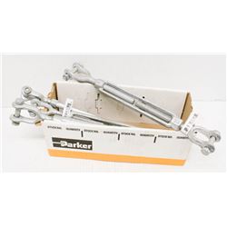 LOT OF 4 TURNBUCKLES, 1/2" X 6"