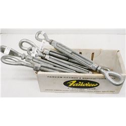 LOT OF 4  EYE & EYE TURNBUCKLES, 1/2" X 6"