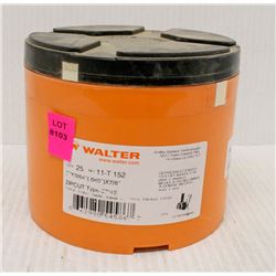 CASE OF 25 WALTER CUT-OFF WHEELS, DEPRESSED CENTRE