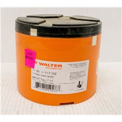 CASE OF 25 WALTER CUT-OFF WHEELS, DEPRESSED CENTRE