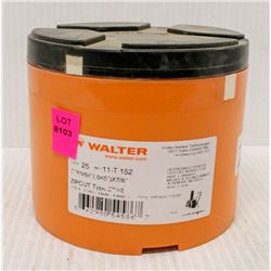 CASE OF 25 WALTER CUT-OFF WHEELS, DEPRESSED CENTRE