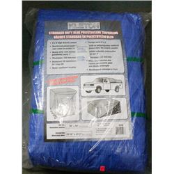 STANDARD DUTY BLUE TARP - 30FT X 50FT