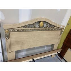 Double opal oak headboard