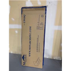 New in Box Monarch Brown Leather Style Queen Head  Footboard