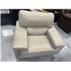 Image 4 : Italian Style IvoryÂ soft Leather Lounge Chair