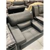 Image 3 : Black Leather Bonded Leather Sofa chair