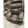 Image 5 : Brown Stitched Bonded Leather Recliner