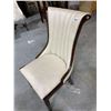 Image 4 : Swoop Back Textured Cream Upholstered Dining Chair