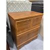 Image 2 : Signature Wood Grain Double Door night stand, knobs inside