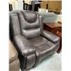 Image 3 : Milano Leather Brown Reclining Sofa Chair