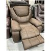 Image 2 : Cowhide Style Brown Leather Recliner