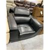 Image 3 : Euro Style Black Bonded Leather Chair with adjustable headrest