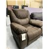 Image 2 : Brown Split Style Buffed Leather Recliner