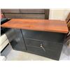 Image 1 : Black  Woodgrain triple dresser with side cupboard