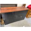 Image 3 : Black  Woodgrain triple dresser with side cupboard