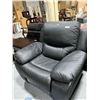 Image 1 : Black Leather Over Stuffed Recliner