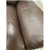 Image 5 : Brown Bonded Leather Recliner Chair ( small scuff on arm)