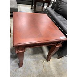 Cherry wood style side table