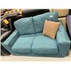 Image 1 : Bauhaus Design Aqua upholstered two seat loveseat