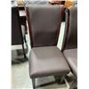 Image 2 : Brown Leather Dining Chair - sold per chair x 2 must take both
