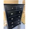 Image 1 : Tall 6 drawer chest dark wood finish floor model