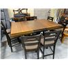 Image 2 : Floor Model Tall dining Table with 8 matching Stools