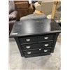 Image 3 : Dark 4 drawer bed site table, floor model, has small scuffs on edge