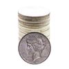 Image 1 : Roll of (20) Brilliant Uncirculated 1922-1924 $1 Peace Silver Dollar Coins