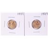 Image 1 : Lot of (2) 1999 $5 American Gold Eagle Coins