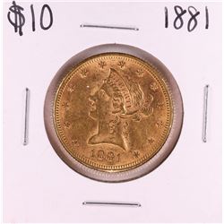 1881 $10 Liberty Head Eagle Gold Coin