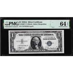 1935A $1 Silver Certificate STAR Note Fr.1608* PMG Choice Uncirculated 64EPQ